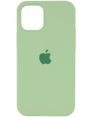 Чехол Silicone Case iPhone 12 Pro Max (мятный)