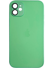 Silicone Case 9D-Glass Box iPhone 11 (Light Green)
