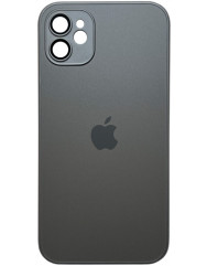 Silicone Case 9D-Glass Box iPhone 12 (Titanium Grey)