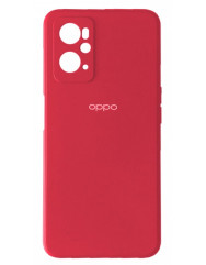 Чехол Silicone Case Oppo A76 (красный)