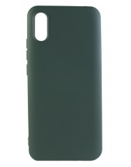 Чехол Silicone Case Xiaomi Redmi 9a (темно-зеленый)