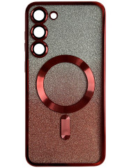  Case shiny  Chrome  Magsafe Samsung S23  (Red)