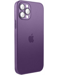 Silicone Case 9D-Glass Box iPhone 11 (Deep Purple)