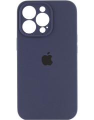 Чехол Silicone Case Full Camera iPhone 14 Pro Max (Midnight Blue)