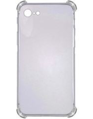 Чехол cиликоновый усиленный Getman iPhone 6/6s (серо-прозрачный)
