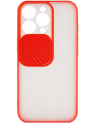 Чехол Camshield TPU матовый iPhone 13 Pro (красный)