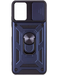 Чехол Camshield Serge Ring + подставка Oppo A76 (синий)