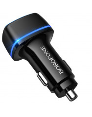 Автомобильное зарядное устройство Borofone BZ14 PD20W+QC3,0 (Черный)