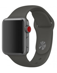 Ремешок силиконовый для Apple Watch 38/40mm (темно-серый)