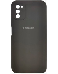 Чехол Silicone Case Samsung Galaxy A03s (темно-серый)