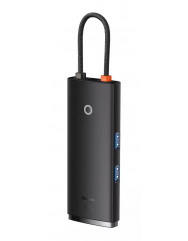 USB-хаб Baseus Lite Series 6-in-1 (Type-C to HDMI+2xUSB 3.0+PD+SD/TF black)
