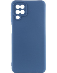 Чехол Silicone Case Samsung A12 (синий)