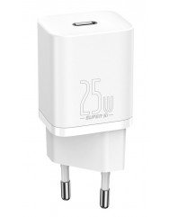 Сетевое зарядное устройство Baseus Super Silicone PD Charger 25W Type-C (White) CCSP020102