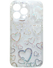 Case Laser TPU for iPhone 11 Pro Max (Hearts)