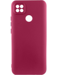 Чехол Silicone Case Oppo A15s/A15  (бордовый)