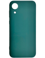Чехол Silicone Case Samsung Galaxy A03 Core (темно-зеленый)
