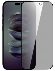 Стекло Apple iPhone 15 Pro Max Antispy (5D Black)