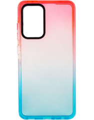 Чохол TPU+PC Gradient для Samsung Galaxy A52 (Рожевий/Блакитний)