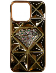 Case Diamond Liquid iPhone 13 Pro (Gold)