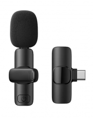 Мікрофон Remax K02 Type-C Live-Stream петличний (чорний)