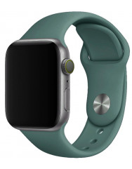Ремешок силиконовый для Apple Watch 38/40mm (зеленая сосна)