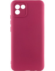 Чохол Silicone Case Samsung Galaxy A03 (бордовий)