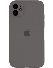 Чохол Silicone Case Separate Camera iPhone 12 (темно-сірий)
