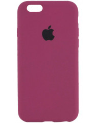 Чехол Silicone Case iPhone 6/6s (розово-красный)