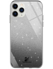 Чохол TPU+Glass Swarovski iPhone 11 Pro (сірий)