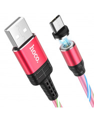 Кабель Hoco U90 Streamer Micro USB (червоний)
