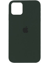 Чехол Silicone Case iPhone 12/12 Pro (Dark Green)