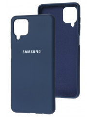 Чохол Silicone Case Samsung A22 (темно-синій)