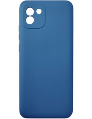 Чехол Silicone Case Samsung Galaxy A03 (темно-синий)