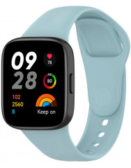 Ремешок силиконовый для Redmi Watch 3 Lite (серо-голубой)
