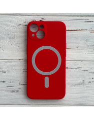 Чохол Silicone Case + MagSafe iPhone 13 mini (червоний)