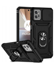 Чехол Camshield Serge Ring + подставка Motorola G32 (черный) 