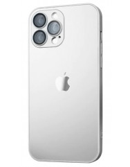 Silicone Case 9D-Glass Box iPhone 11 Pro Max (White)