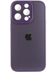 Silicone Case 9D-Glass Box iPhone 11 Pro (Deep Purple)