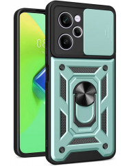 Чехол Camshield Serge Ring + подставка X5 Pro 5G (зеленый)