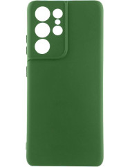 Чехол Silicone Case Samsung Galaxy S23 Ultra (темно-зеленый)