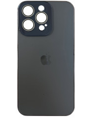 Glass Case  MagSafe  iPhone 15 Pro  (Gun Grey)
