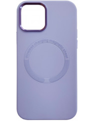Чохол Silicone Case WCMS Metal Frame MagSafe iPhone 13 (Purple)
