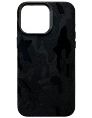 Case Speshl Camo Leather Case with MagSafe for Iphone 15 Pro Max Black
