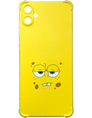 Чехол  Cartoons Samsung A05 (Spongebob (clear))