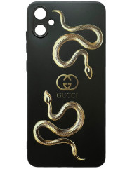 Чехол Love Brands Black Matt Samsung A05 (Gucci snake (black))
