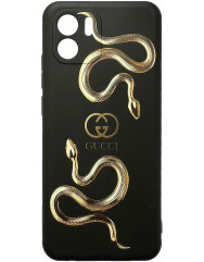 Чехол Love Brands Black Matt Xiaomi Redmi A1/A2 (Gucci snake (black))