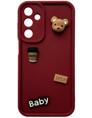 Case 3D Baby for Samsung A05 Burgundy