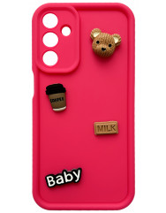 Case 3D Baby for Samsung A25 bright pink