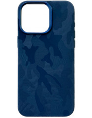 Case Speshl Camo Leather Case with MagSafe for Iphone 14 Pro Max Blue