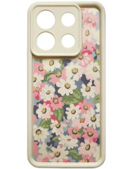 Case Flowers  for Xiaomi Note 13 Pro 5G White